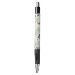 Blauwe bloemen, paarse bloemen, Floral Pattern Pen