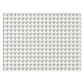 Blauwe bloemen paaseend tafelkleed (Voorkant (Horizontaal))