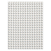 Blauwe bloemen paaseend tafelkleed (Voorkant)