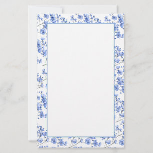 Blauwe Bloemen Papierwaren