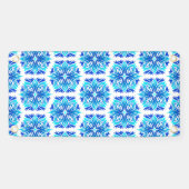 Blauwe bloemen, patroon van bloemen, bloemmotief spandoek (Horizontaal)