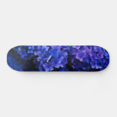 blauwe bloemen persoonlijk skateboard (Horizontaal)
