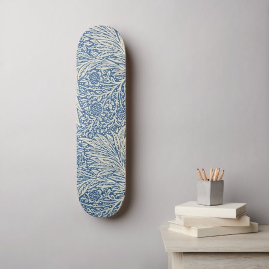BLAUWE BLOEMEN  PERSOONLIJK SKATEBOARD (Muurkunst)