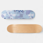 Blauwe bloemen persoonlijk skateboard (Horizontaal)