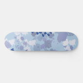 Blauwe bloemen persoonlijk skateboard (Horizontaal)