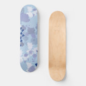Blauwe bloemen persoonlijk skateboard (Voorkant)