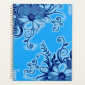 Blauwe Bloemen Planner (Voorkant)