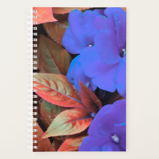 Blauwe bloemen planner (Voorkant)