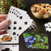 Blauwe Bloemen  Pokerkaarten (Insitu)