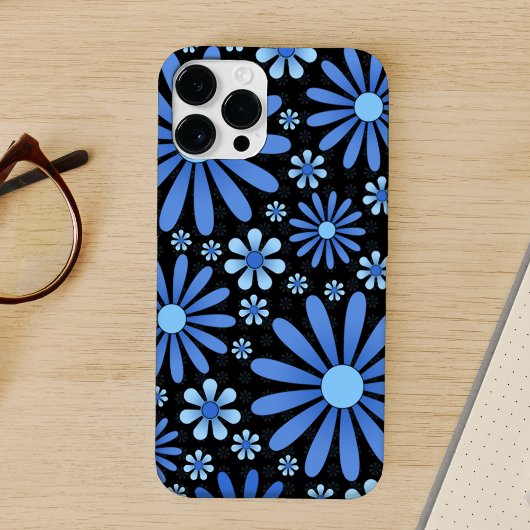 Blauwe Bloemen Power Phonehoesje Case-Mate iPhone Case