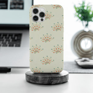 Blauwe Bloemen, Rode Bloemen, Bloemmotief iPhone 15 Pro Max Hoesje