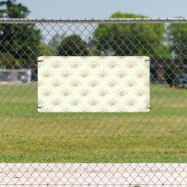 Blauwe Bloemen, Rode Bloemen, Bloemmotief Spandoek