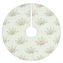 Blauwe bloemen, rode bloemen, patroon van bloemen