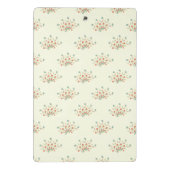 Blauwe bloemen, rode bloemen, patroon van bloemen mini klembord (Achterkant)