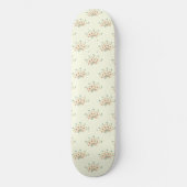 Blauwe bloemen, rode bloemen, patroon van bloemen persoonlijk skateboard (Voorkant)