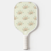 Blauwe bloemen, rode bloemen, patroon van bloemen pickleball paddle (Voorkant)