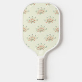 Blauwe bloemen, rode bloemen, patroon van bloemen pickleball paddle (Achterkant)