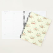 Blauwe bloemen, rode bloemen, patroon van bloemen planner (Display)