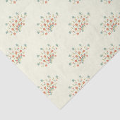 Blauwe bloemen, rode bloemen, patroon van bloemen tissuepapier (Detail)