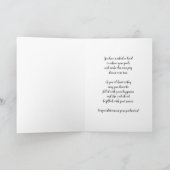 Blauwe Bloemen Schoonzus Afstuderen Kaart (Binnen)