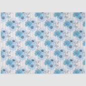 Blauwe Bloemen Serie Design 6 Tissuepapier (Voorkant)