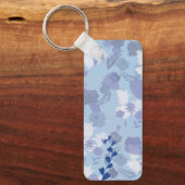 Blauwe bloemen sleutelhanger (Voorkant)