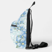Blauwe Bloemen Sling Bag (Rechts)