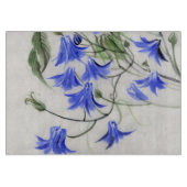 Blauwe bloemen snijplank (Voorkant)