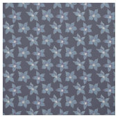 Blauwe bloemen stof (Swatch)