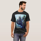 Blauwe bloemen t-shirt (Voorkant volledig)
