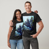 Blauwe bloemen t-shirt (Unisex)