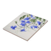 Blauwe bloemen tegeltje (Zijkant)