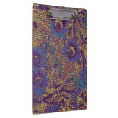 Blauwe bloemen tegen bladcamouflage klembord (Rechts)