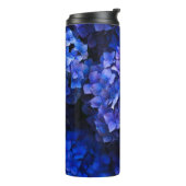blauwe bloemen thermosbeker (Gedraaid links)