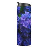 blauwe bloemen thermosbeker (Geroteerd rechts)