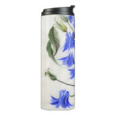 Blauwe bloemen thermosbeker (Gedraaid links)