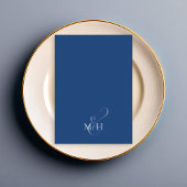 Blauwe Bloemen Trouwtafel Nummer Aangepast