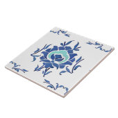 Blauwe bloemen, Turkse tegels, iznik, Tegeltje (Zijkant)