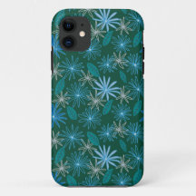 Blauwe Bloemen Tussen Bosgroen