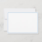 Blauwe bloemen vergeet-mij-nietjes bloemen begrafe bedankkaart (Achterkant)