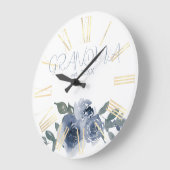 Blauwe bloemen voor oma grote klok (Hoek)