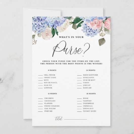 Blauwe bloemen wat er in je Kaart van het Spel zit (Voorkant)