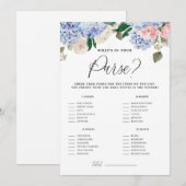 Blauwe bloemen wat er in je Kaart van het Spel zit (Voorkant / Achterkant)