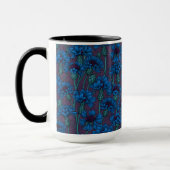 Blauwe bloemen, wilde bloemen mok (Links)