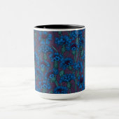 Blauwe bloemen, wilde bloemen mok (Midden)