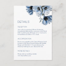 Blauwe Bloemen Witte Casual