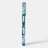 Blauwe Bloemen & Wolken Case-Mate iPhone Case (Achterkant / Rechts)