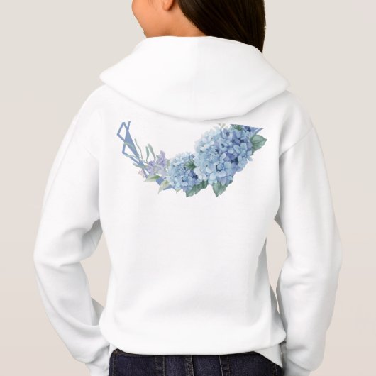 Blauwe bloemen zijn mijn Valentijn Floral Wreatls (Achterkant)