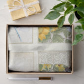 Blauwe bloemen Zonnebloemen Dragonfly Craft Decout Tissuepapier (Geschenk)