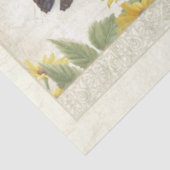 Blauwe bloemen Zonnebloemen Dragonfly Craft Decout Tissuepapier (Detail)